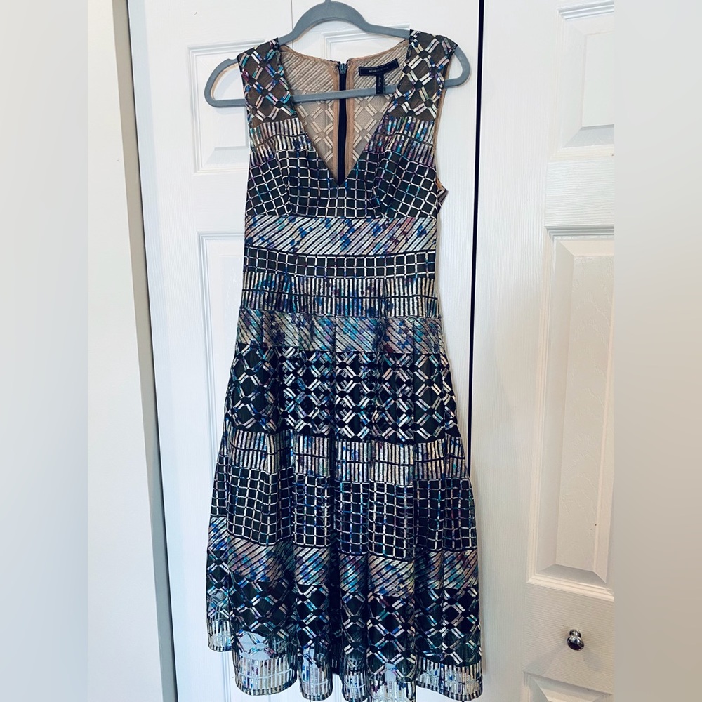 BCBGMaxAzria formal dress multi colored size 4